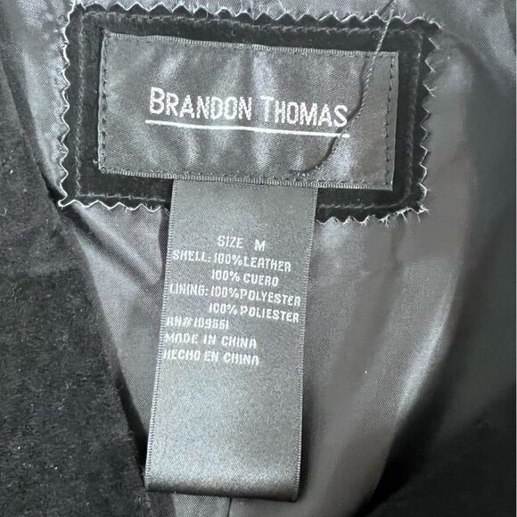 Brandon Thomas black suede leather jacket - Picture 6 of 10